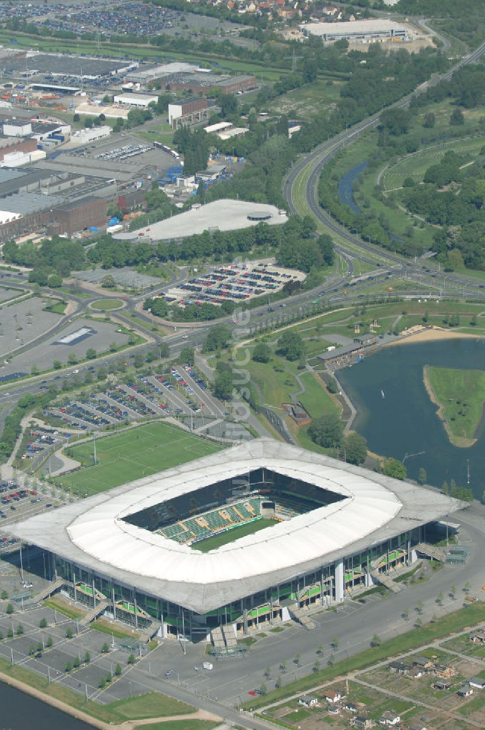 Luftbild Wolfsburg - Volkswagen Arena Wolfsburg / Stadion Wolfsburg