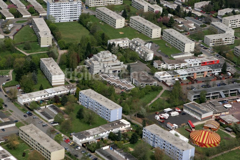 Luftaufnahme Trier Mariahof - Von Neubausiedlungen geprägte Stadtteil Mariahof in Trier im Bundesland Rheinland-Pfalz