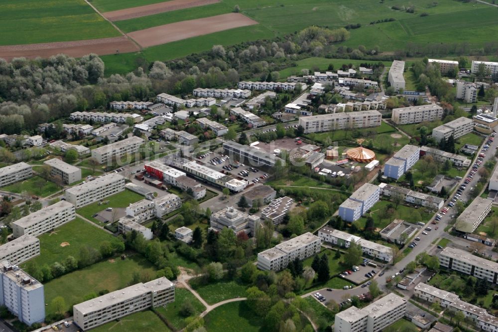 Trier Mariahof aus der Vogelperspektive: Von Neubausiedlungen gerägte Stadtteil Mariahof in Trier im Bundesland Rheinland-Pfalz