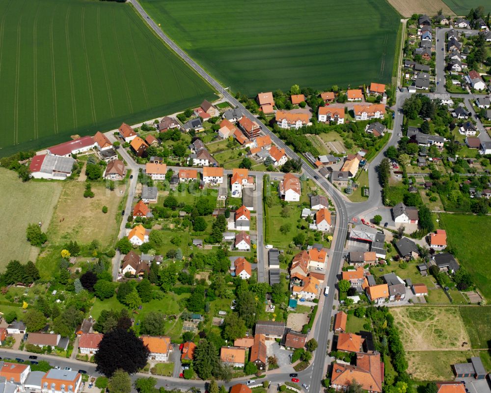 Liebenburg von oben - Von Wald umgebene Ortsansicht in Liebenburg im Bundesland Niedersachsen, Deutschland