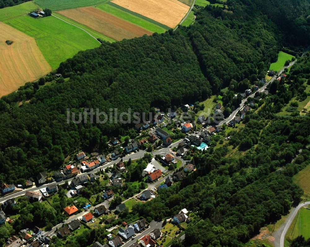 Luftaufnahme Nahbollenbach - Von Wald umgebene Ortsansicht in Nahbollenbach im Bundesland Rheinland-Pfalz, Deutschland