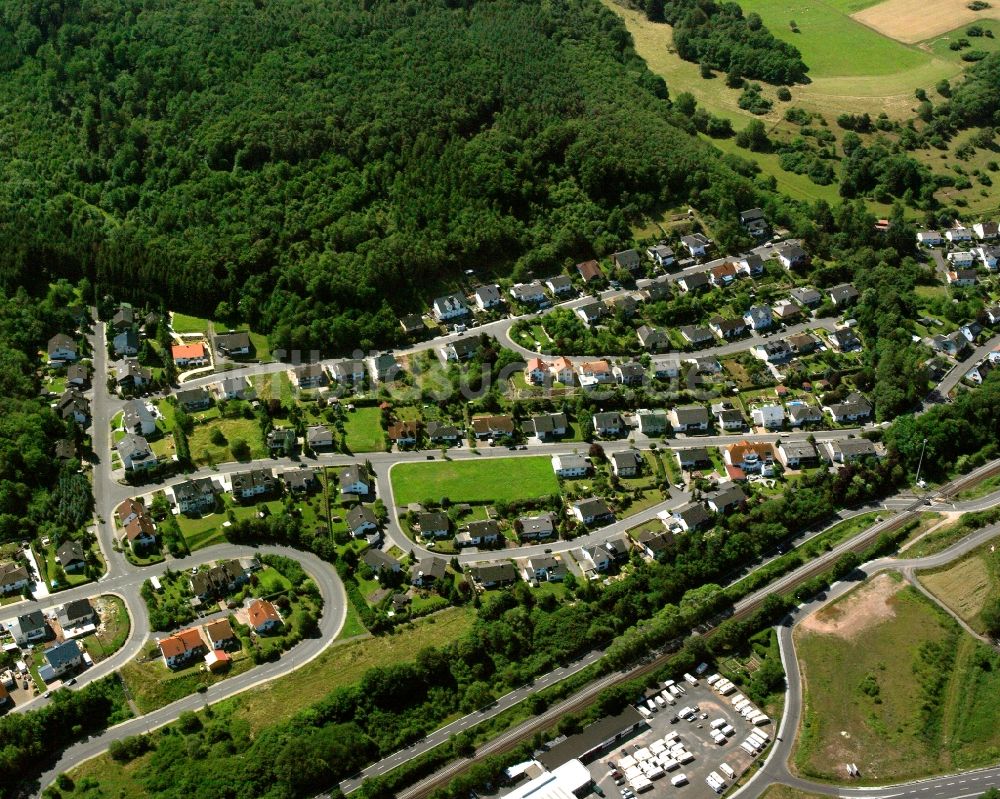 Luftbild Nahbollenbach - Von Wald umgebene Ortsansicht in Nahbollenbach im Bundesland Rheinland-Pfalz, Deutschland