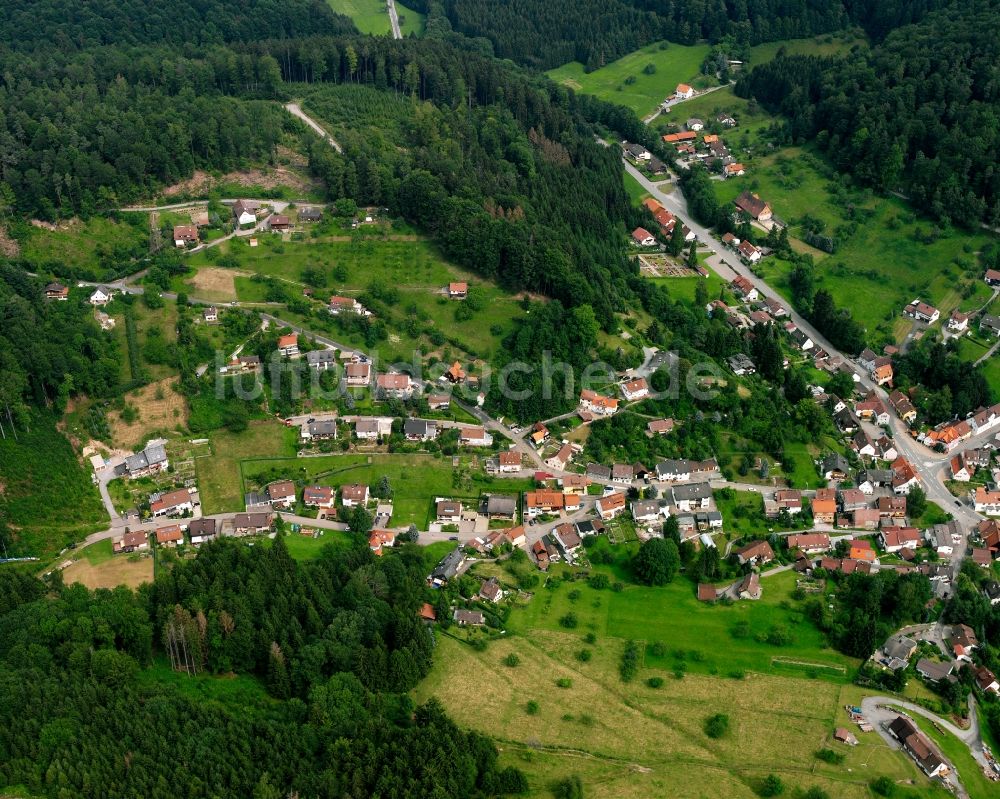 Luftaufnahme Neulautern - Von Wald umgebene Ortsansicht in Neulautern im Bundesland Baden-Württemberg, Deutschland