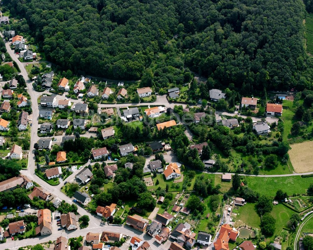 Luftaufnahme Oberheinriet - Von Wald umgebene Ortsansicht in Oberheinriet im Bundesland Baden-Württemberg, Deutschland