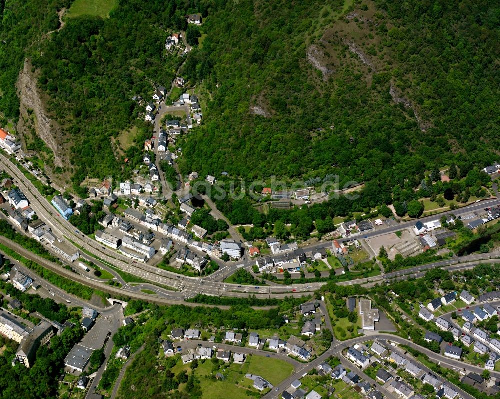 Luftbild Oberstein - Von Wald umgebene Ortsansicht in Oberstein im Bundesland Rheinland-Pfalz, Deutschland