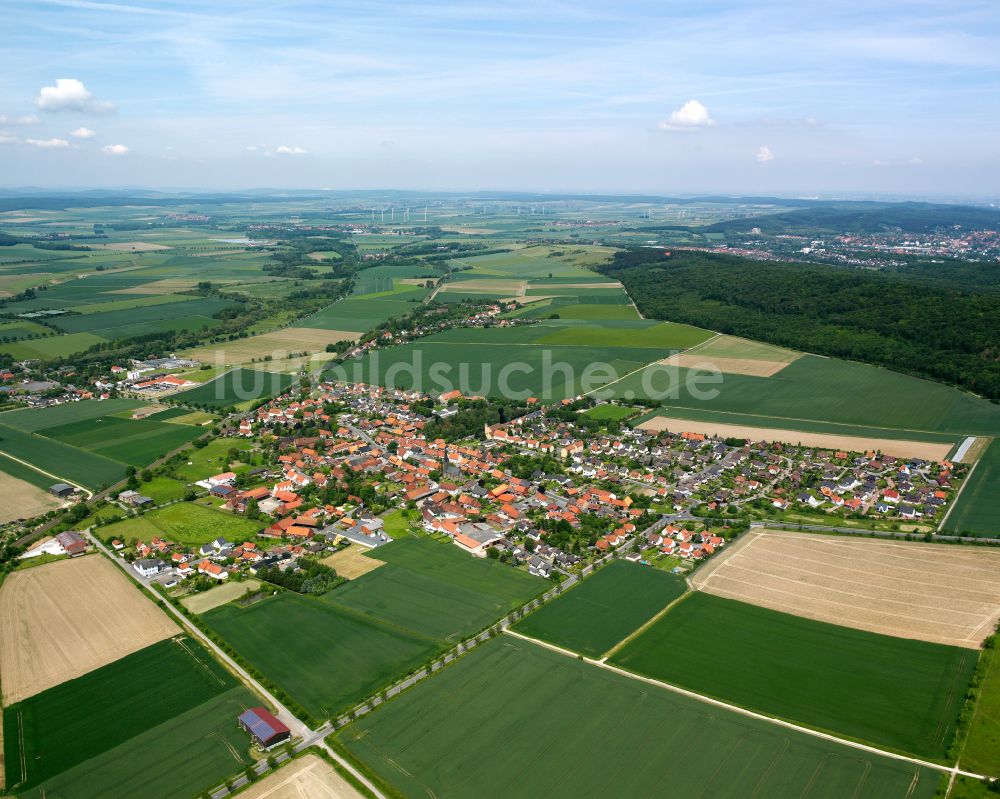 Othfresen von oben - Von Wald umgebene Ortsansicht in Othfresen im Bundesland Niedersachsen, Deutschland