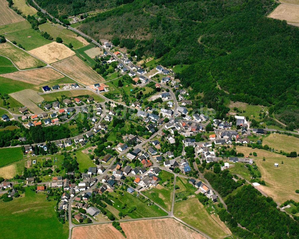 Luftaufnahme Schmidthachenbach - Von Wald umgebene Ortsansicht in Schmidthachenbach im Bundesland Rheinland-Pfalz, Deutschland