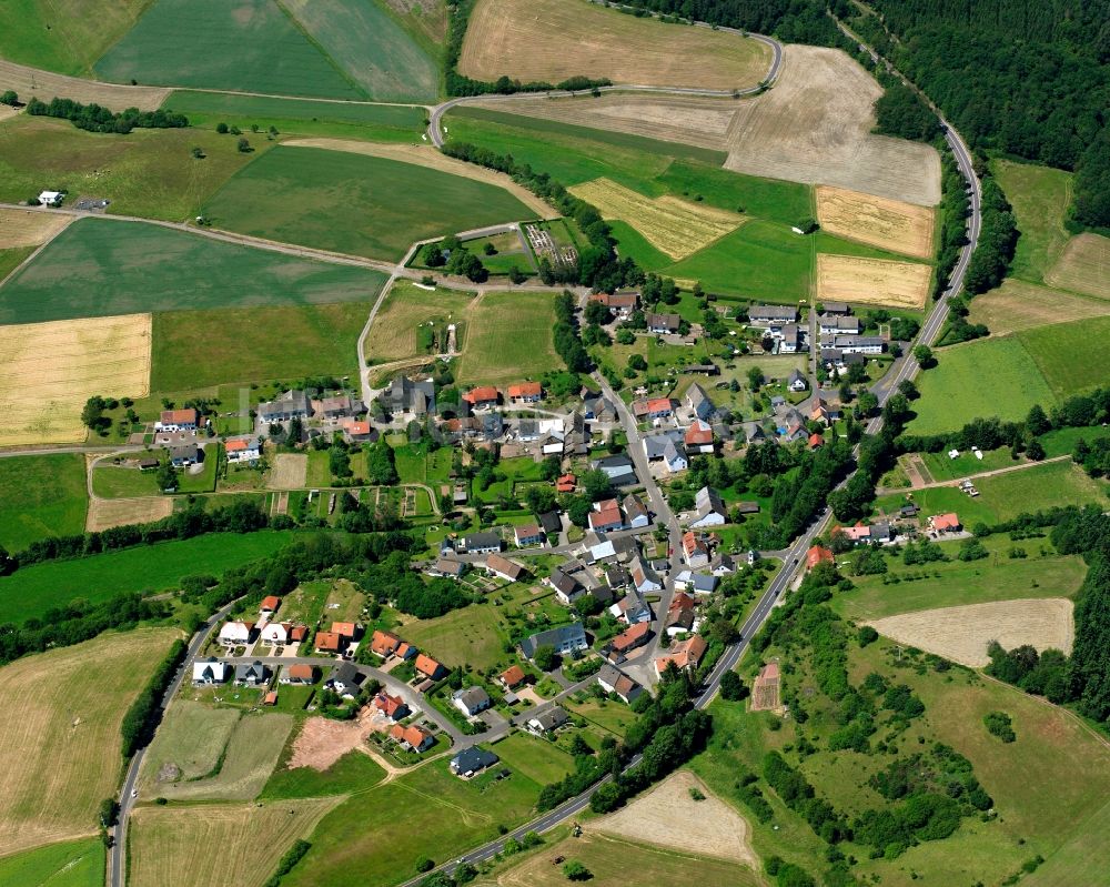 Luftaufnahme Sienhachenbach - Von Wald umgebene Ortsansicht in Sienhachenbach im Bundesland Rheinland-Pfalz, Deutschland