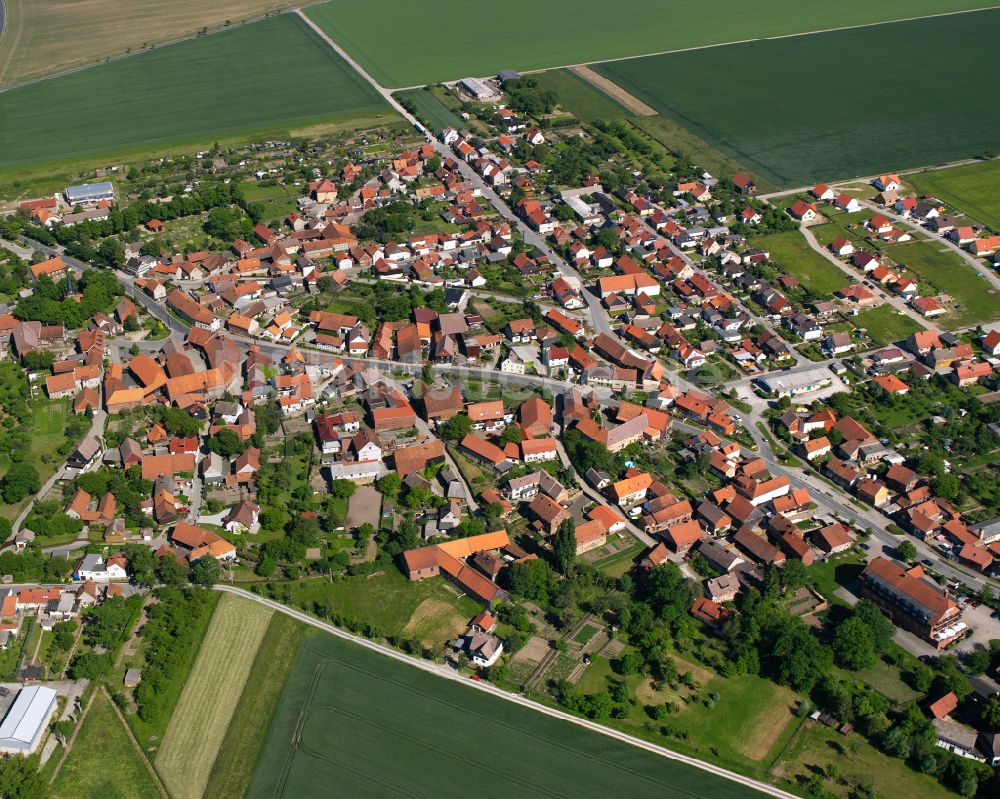 Luftaufnahme Silstedt - Von Waldflächen umsäumtes Stadtgebiet in Silstedt im Bundesland Sachsen-Anhalt, Deutschland