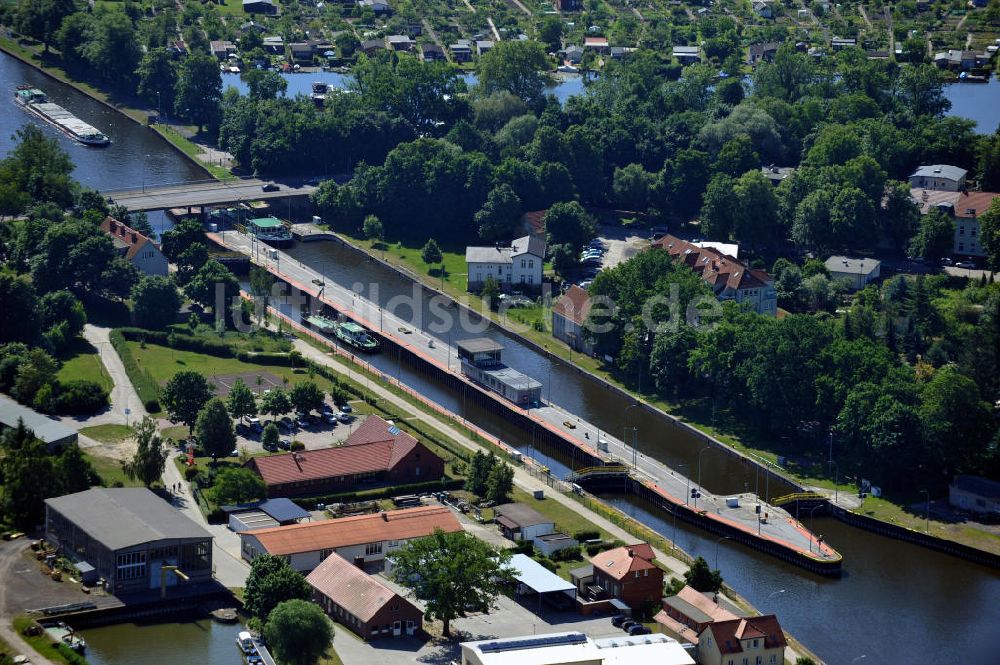 Luftaufnahme Brandenburg - Vorstadtschleuse Brandenburg / Havel