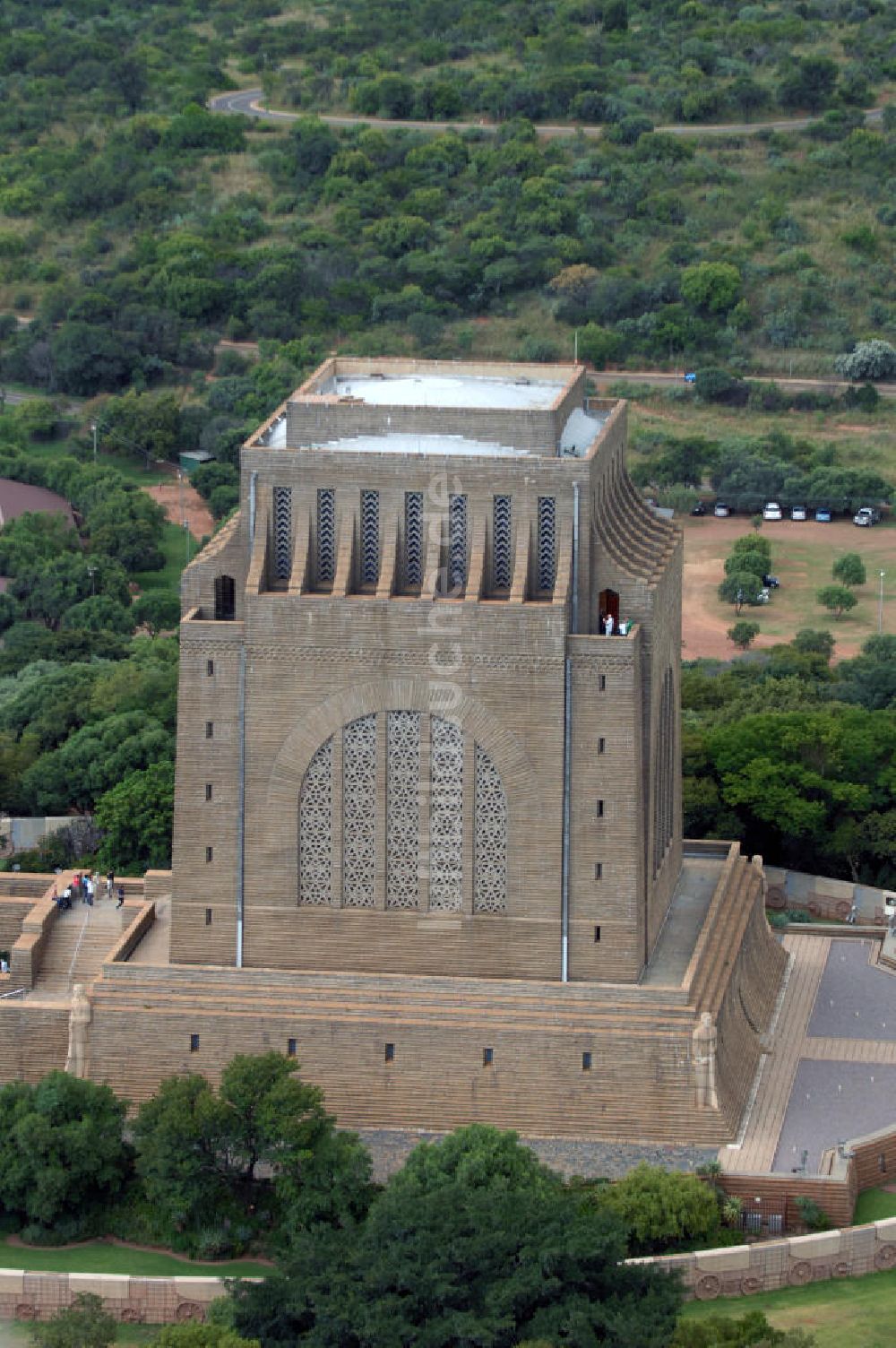 Pretoria aus der Vogelperspektive: Vortrekkerdenkmal / Vortrekker monument in Pretoria Südafrika / South Africa