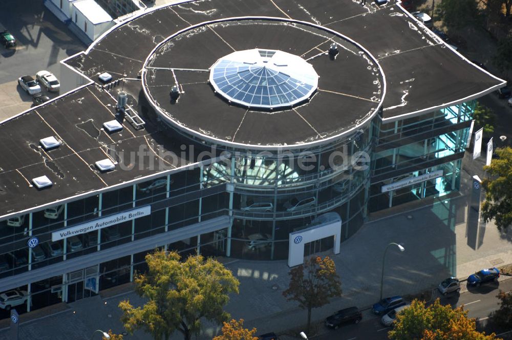 Berlin von oben - VW Autohaus in Berlin-Charlottenburg