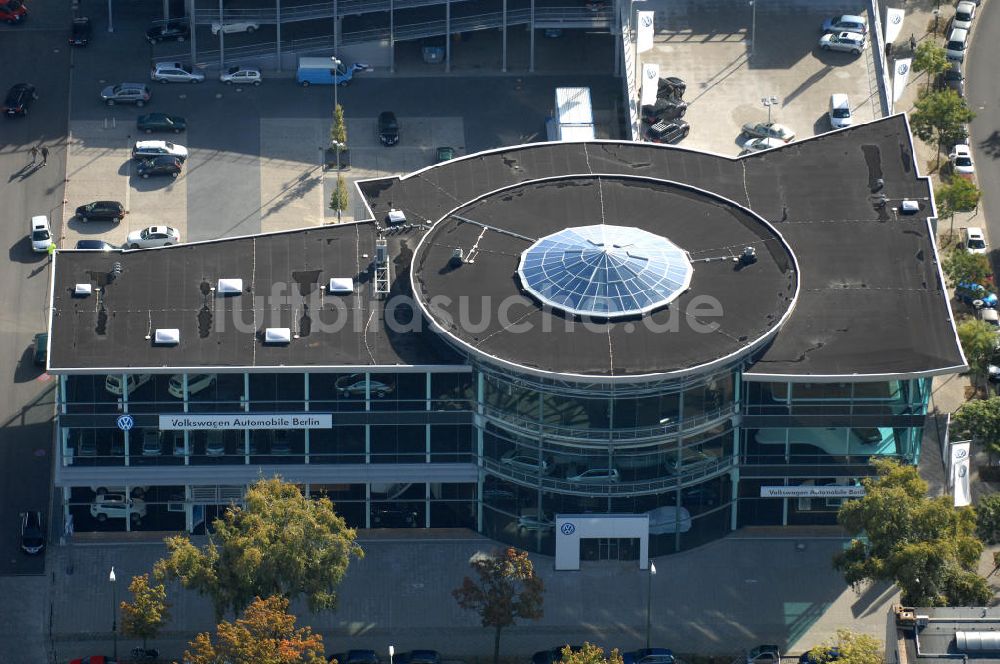 Luftaufnahme Berlin - VW Autohaus in Berlin-Charlottenburg