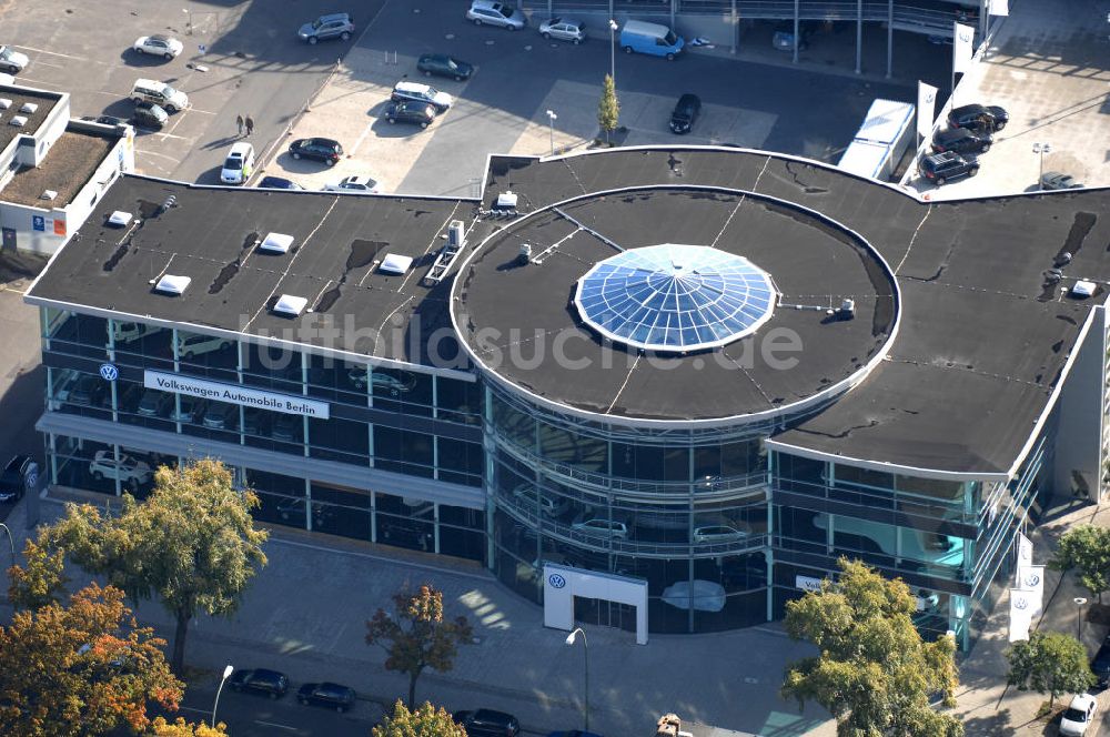 Berlin von oben - VW Autohaus in Berlin-Charlottenburg