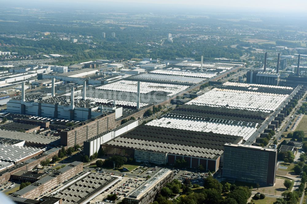 Luftbild Wolfsburg - VW - Werksgelände der Volkswagen AG in Wolfsburg im Bundesland Niedersachsen