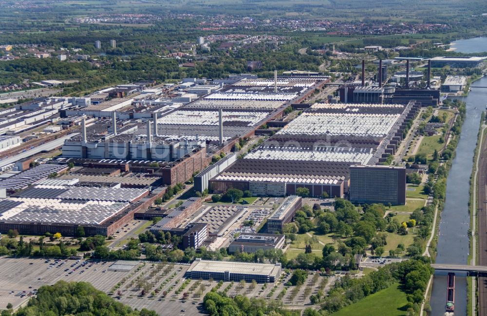 Luftbild Wolfsburg - VW - Werksgelände der Volkswagen AG in Wolfsburg im Bundesland Niedersachsen