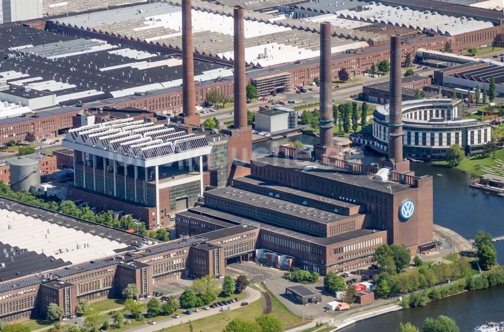 Luftbild Wolfsburg - VW - Werksgelände der Volkswagen AG in Wolfsburg im Bundesland Niedersachsen