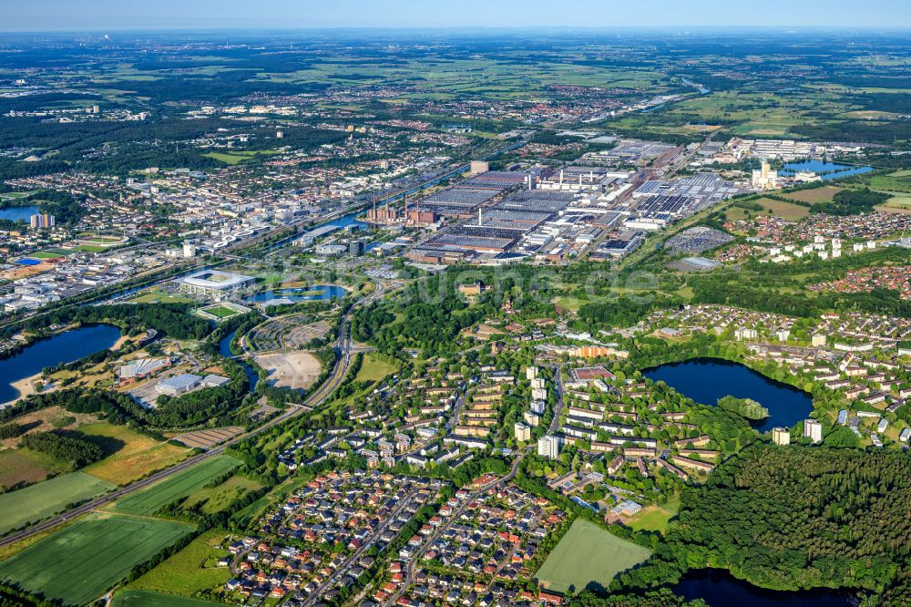 Luftbild Wolfsburg - VW - Werksgelände der Volkswagen AG in Wolfsburg im Bundesland Niedersachsen