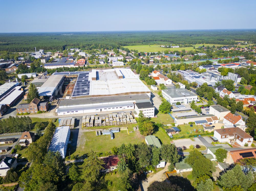 Niesky von oben - Waggonbau Niesky in Niesky im Bundesland Sachsen, Deutschland