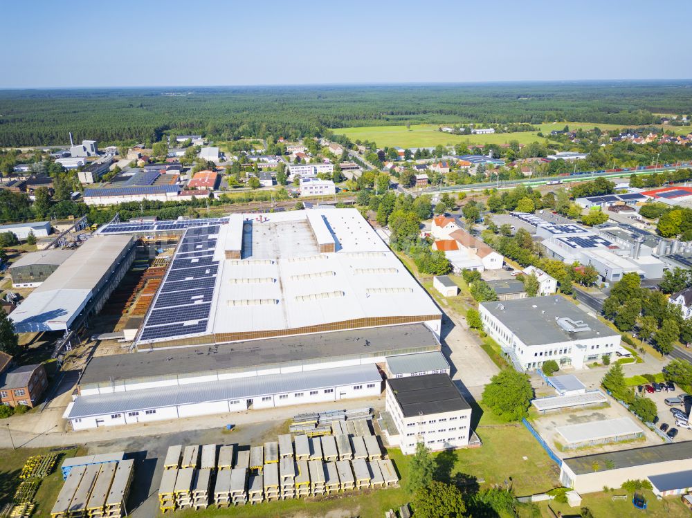 Niesky aus der Vogelperspektive: Waggonbau Niesky in Niesky im Bundesland Sachsen, Deutschland