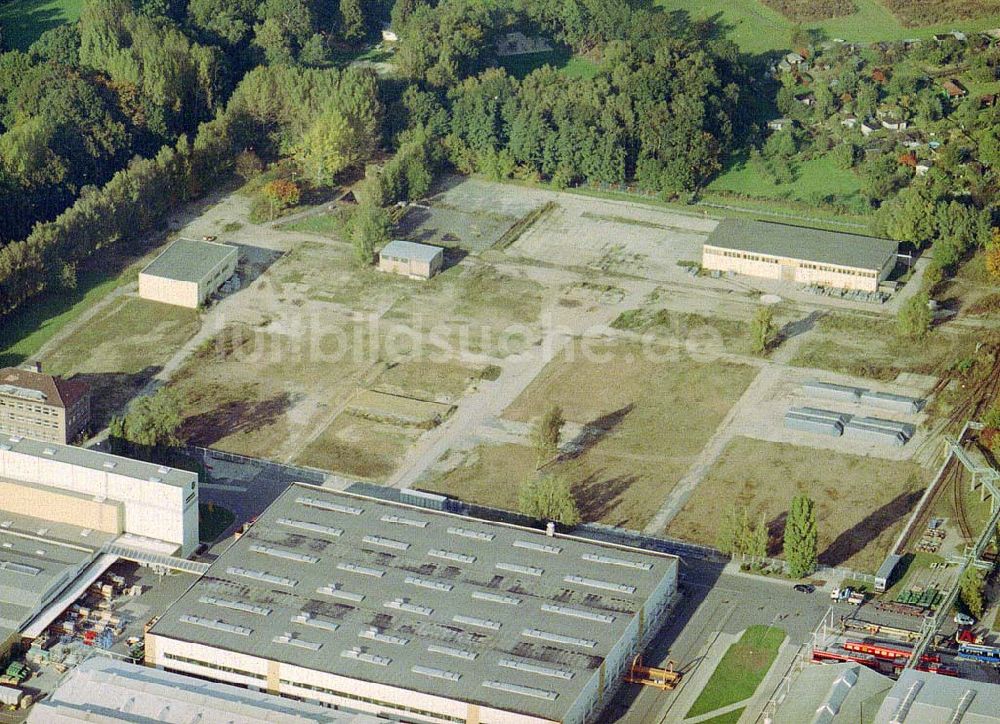 Luftbild Bautzen/ Sachsen - Waggonbauwerk der BOMBARDIER TRANSPORTATION BERLIN in Bautzen / Sachsen.