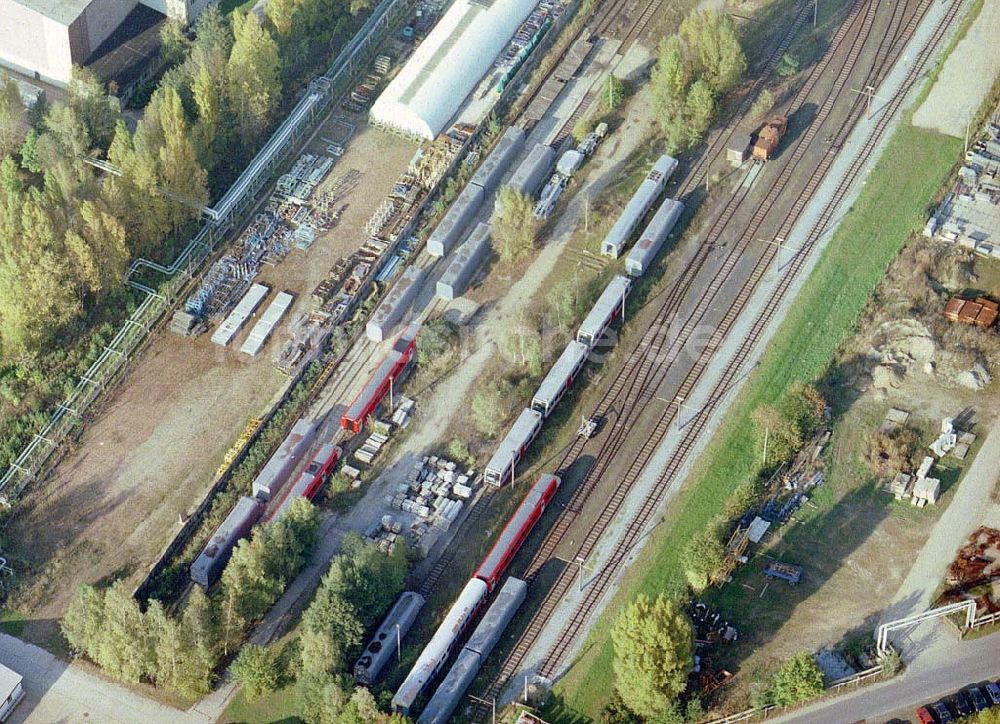 Luftaufnahme Bautzen/ Sachsen - Waggonbauwerk der BOMBARDIER TRANSPORTATION BERLIN in Bautzen / Sachsen.