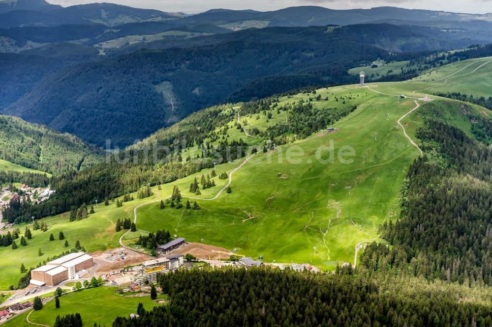 Luftbild Feldberg (Schwarzwald) - Wald und Berglandschaft am Feldberg im Schwarzwald im Bundesland Baden-Württemberg