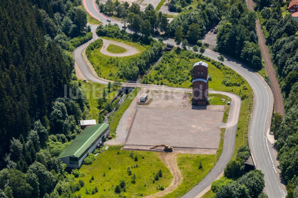 Brilon aus der Vogelperspektive: Wald- Industrie- und Gewerbegebiet in Brilon im Bundesland Nordrhein-Westfalen, Deutschland