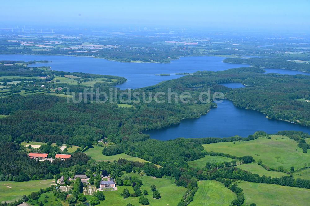 Luftbild Schierensee - Waldgebiete am Ufer des See Großer Schierensee in Schierensee im Bundesland Schleswig-Holstein, Deutschland