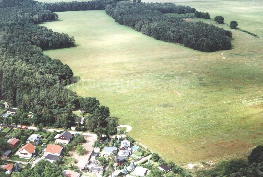 Luftaufnahme Ahrensdorf bei Ludwigsfelde / Brandenburg - Waldgrundstück bei Ahrensdorf / Brandenburg.