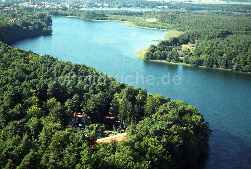 Lychen von oben - Waldhotel Sängerslust bei Lychen