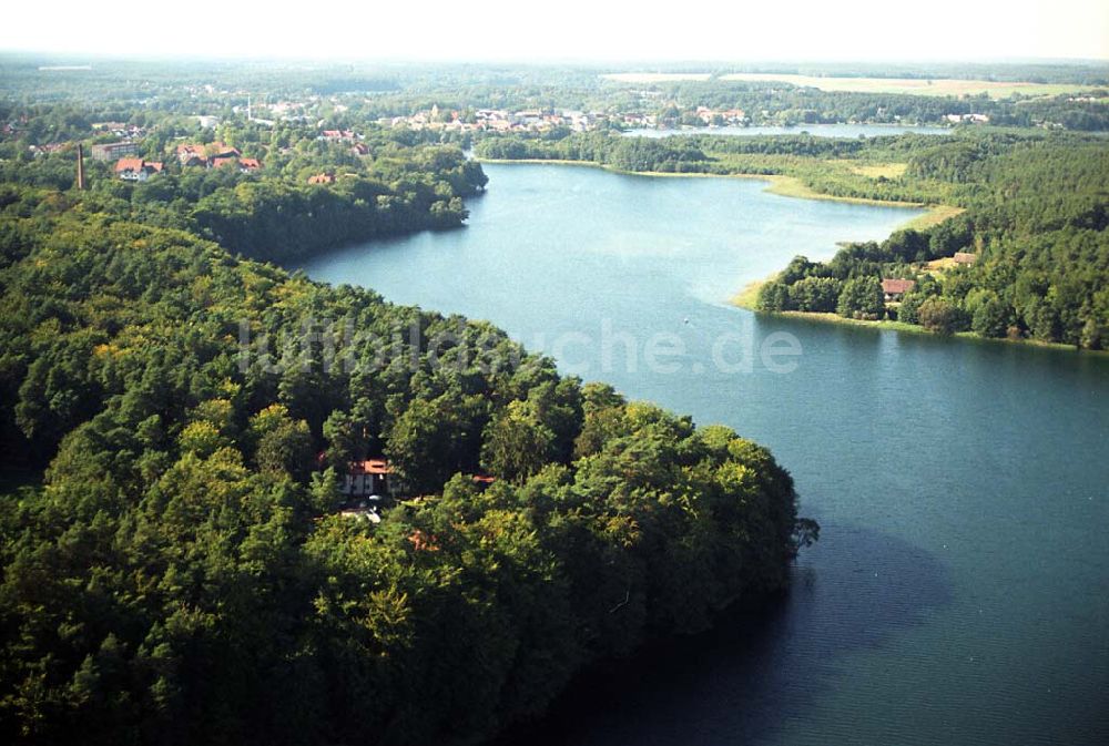 Lychen aus der Vogelperspektive: Waldhotel Sängerslust bei Lychen