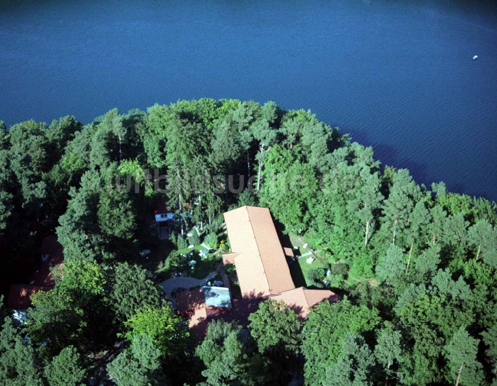 Luftaufnahme Lychen - Waldhotel Sängerslust bei Lychen