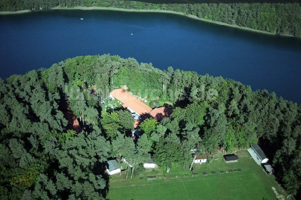 Lychen von oben - Waldhotel Sängerslust bei Lychen