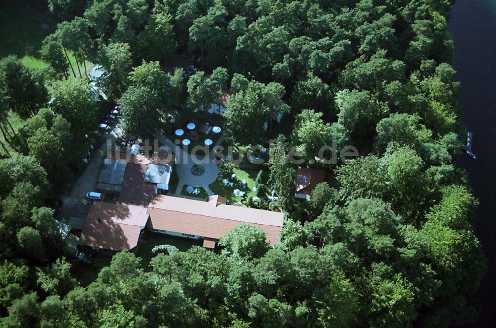 Lychen aus der Vogelperspektive: Waldhotel Sängerslust bei Lychen