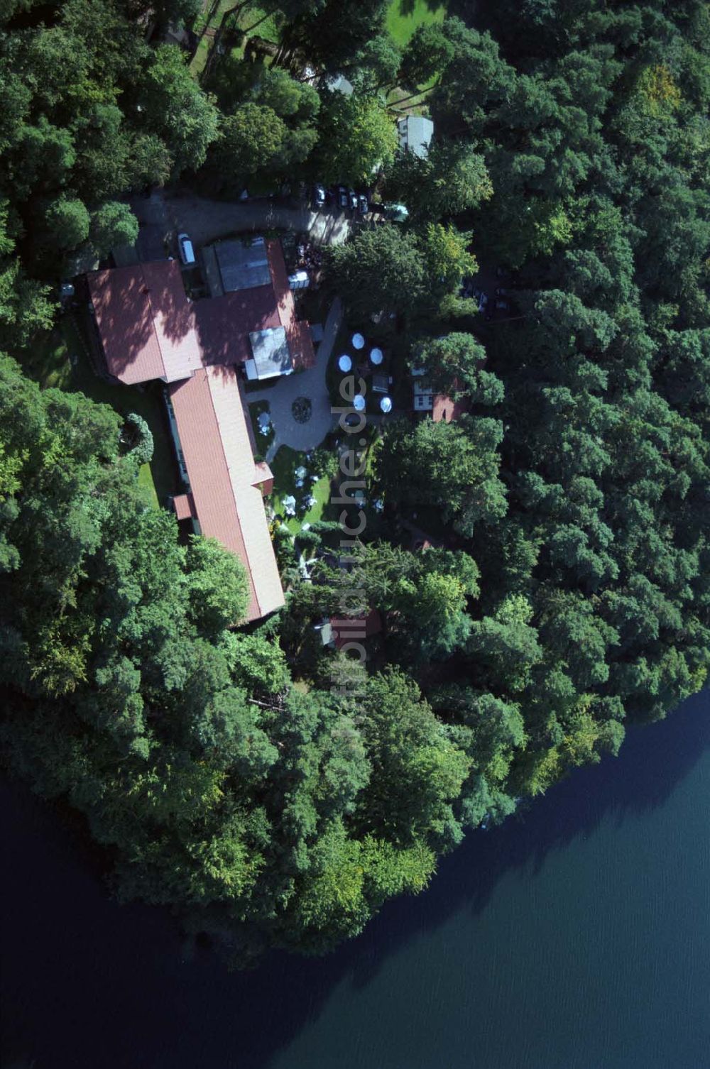 Luftbild Lychen - Waldhotel Sängerslust bei Lychen