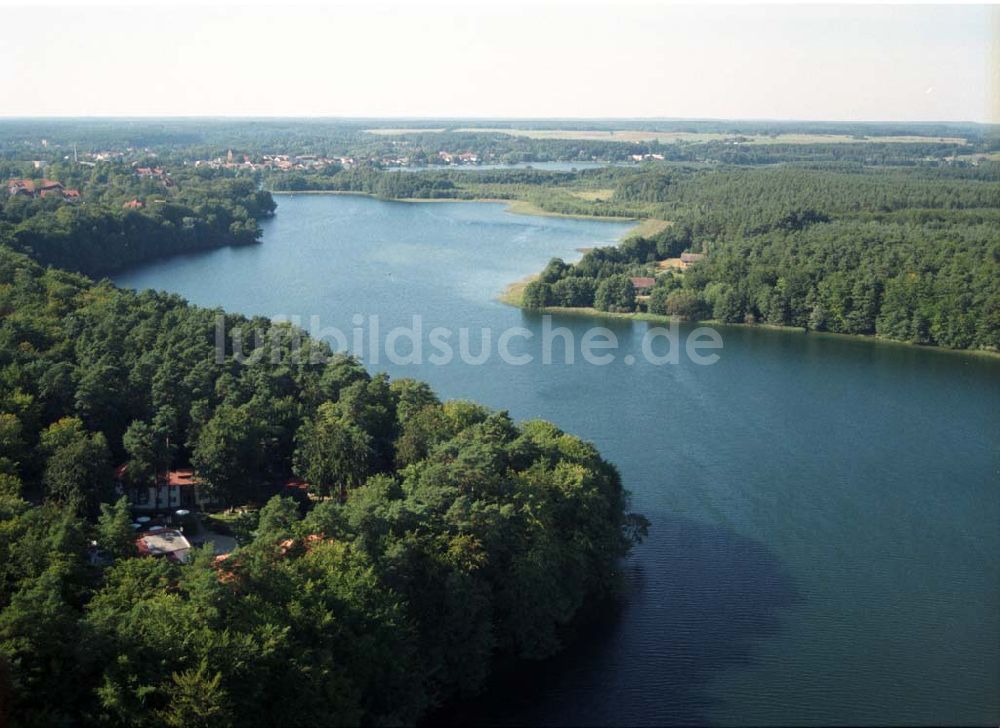 Luftaufnahme Lychen - Waldhotel Sängerslust bei Lychen