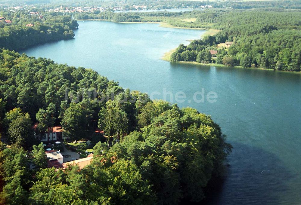 Lychen von oben - Waldhotel Sängerslust bei Lychen