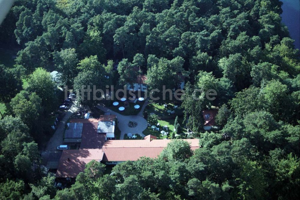 Lychen aus der Vogelperspektive: Waldhotel Sängerslust bei Lychen