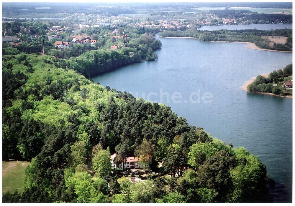 Luftbild Lychen / BRA - Waldhotel Sängerslust bei Lychen / Brandenburg.