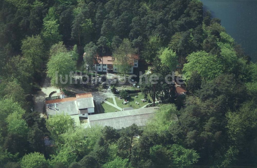 Luftaufnahme Lychen / BRA - Waldhotel Sängerslust bei Lychen / Brandenburg.