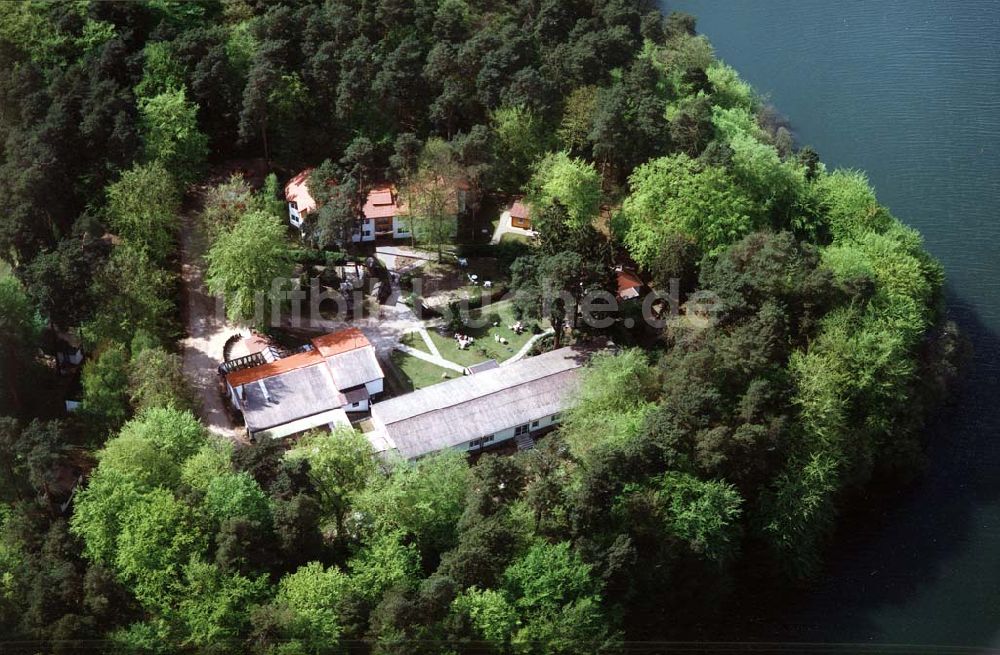 Luftaufnahme Lychen / BRA - Waldhotel Sängerslust bei Lychen / Brandenburg.