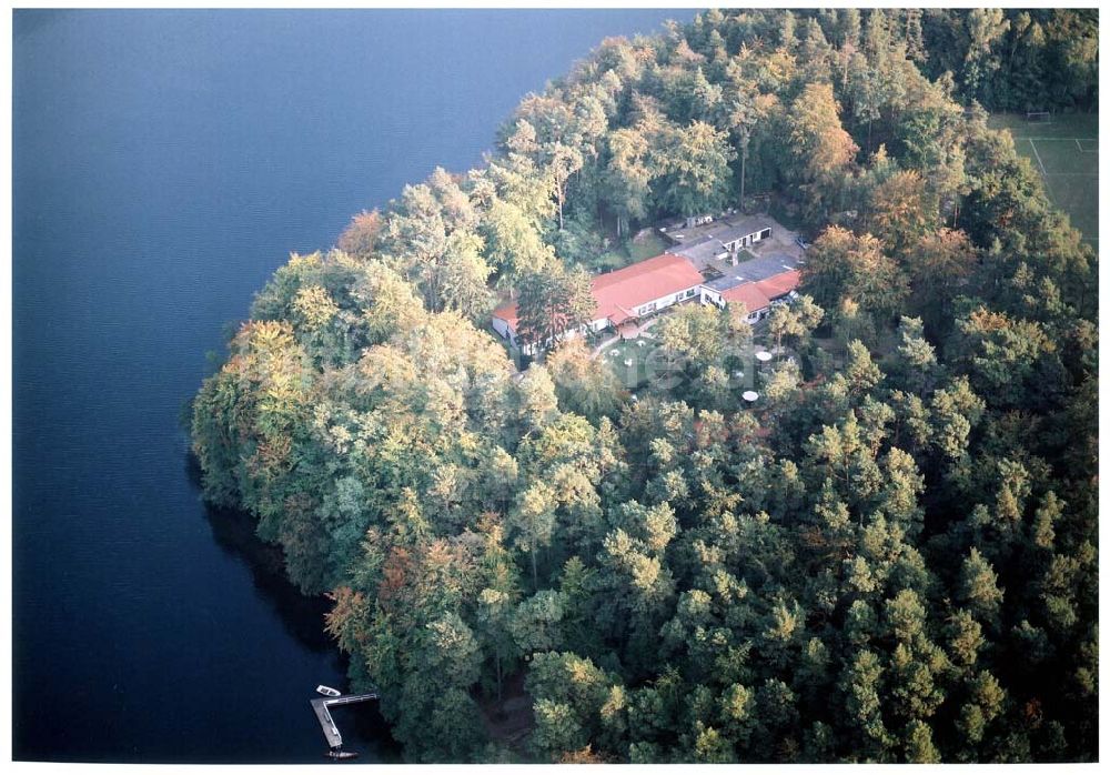 Luftaufnahme Lychen / BRA - Waldhotel Sängerslust bei Lychen / Brandenburg.