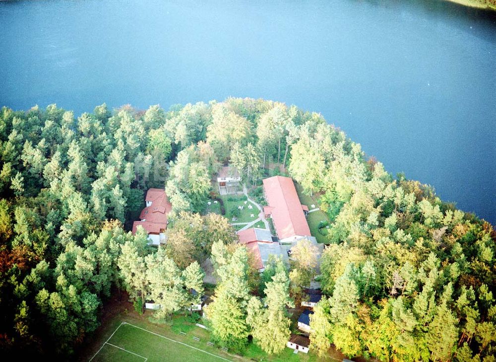 Luftbild Lychen / BRA - Waldhotel Sängerslust bei Lychen / Brandenburg.