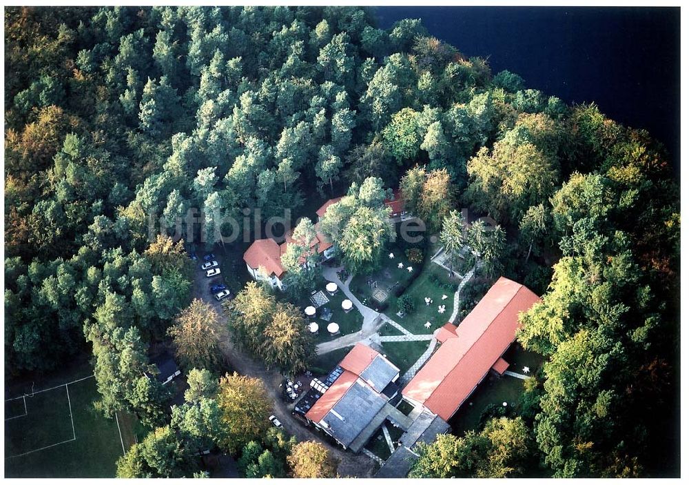 Luftbild Lychen / BRA - Waldhotel Sängerslust bei Lychen / Brandenburg.