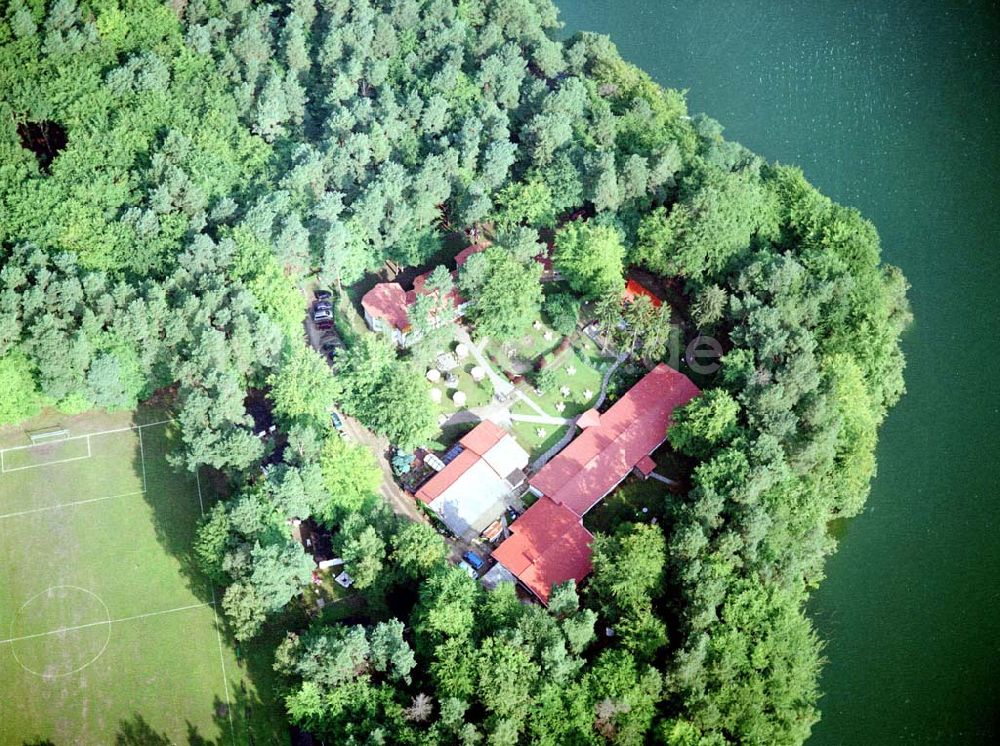 Lychen von oben - Waldhotel Sängerslust bei Lychen / Brandenburg.