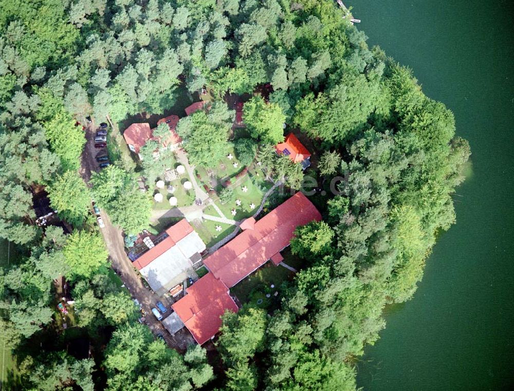 Luftaufnahme Lychen - Waldhotel Sängerslust bei Lychen / Brandenburg.