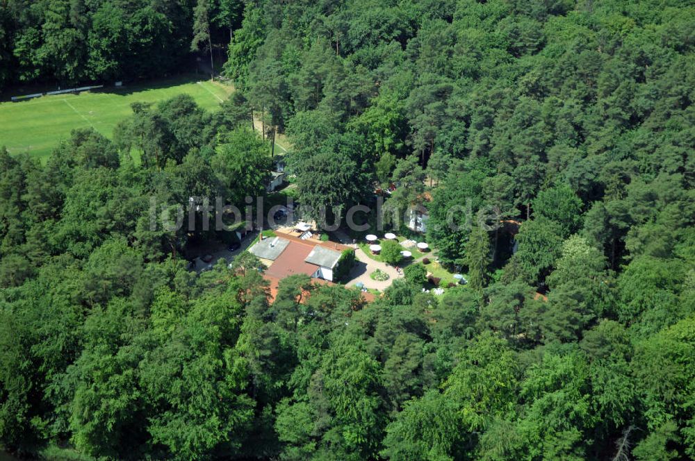 LYCHEN aus der Vogelperspektive: Waldhotel Sängerslust am Zenssee in Lychen