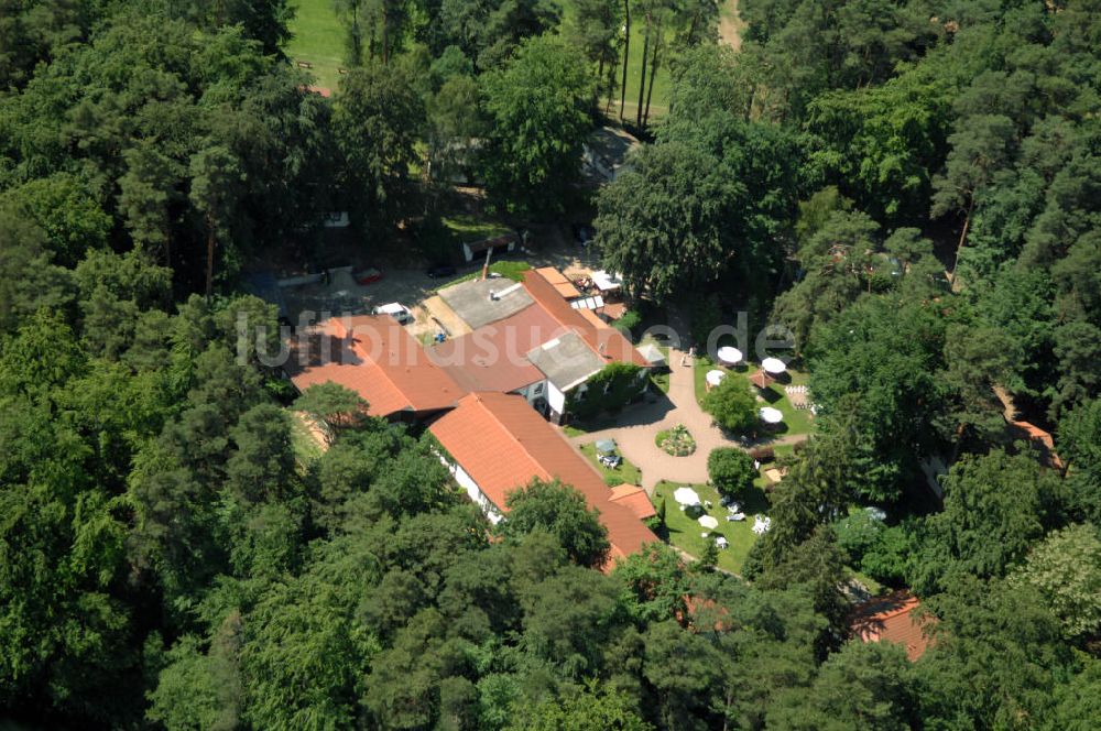 Luftbild LYCHEN - Waldhotel Sängerslust am Zenssee in Lychen