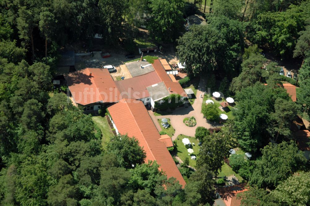 Luftaufnahme LYCHEN - Waldhotel Sängerslust am Zenssee in Lychen